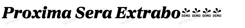 Proxima Sera Extrabo字体转换